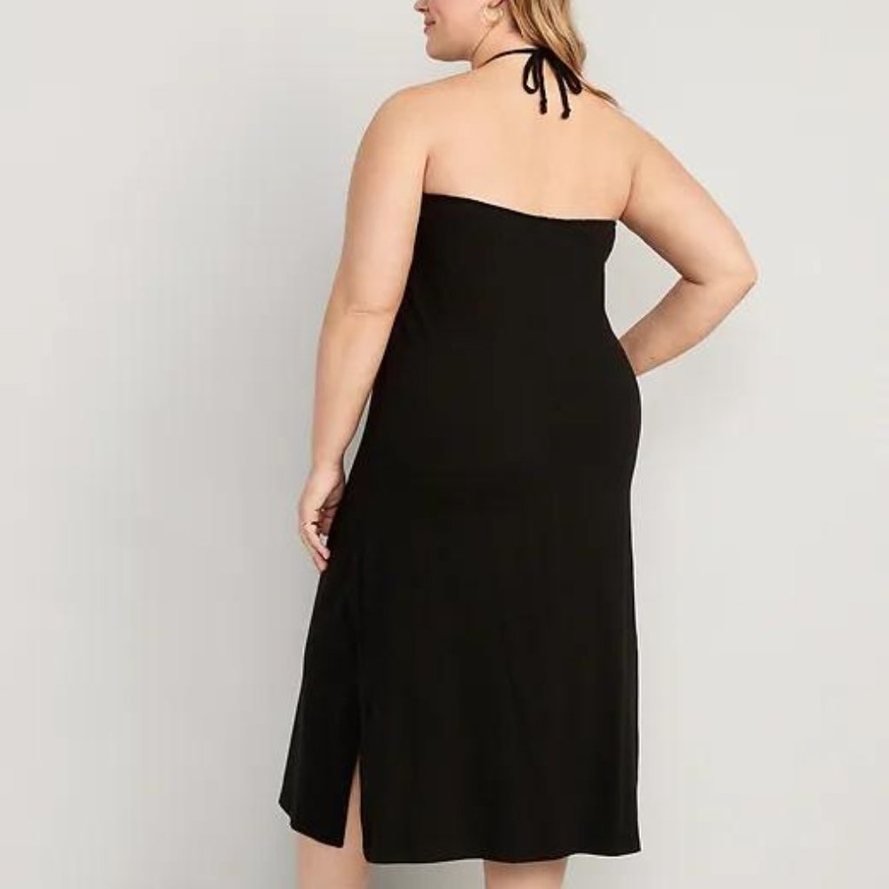 NWT Old Navy Slub-Knit Halter Midi Shift Dress for Women - Picture 6 of 6